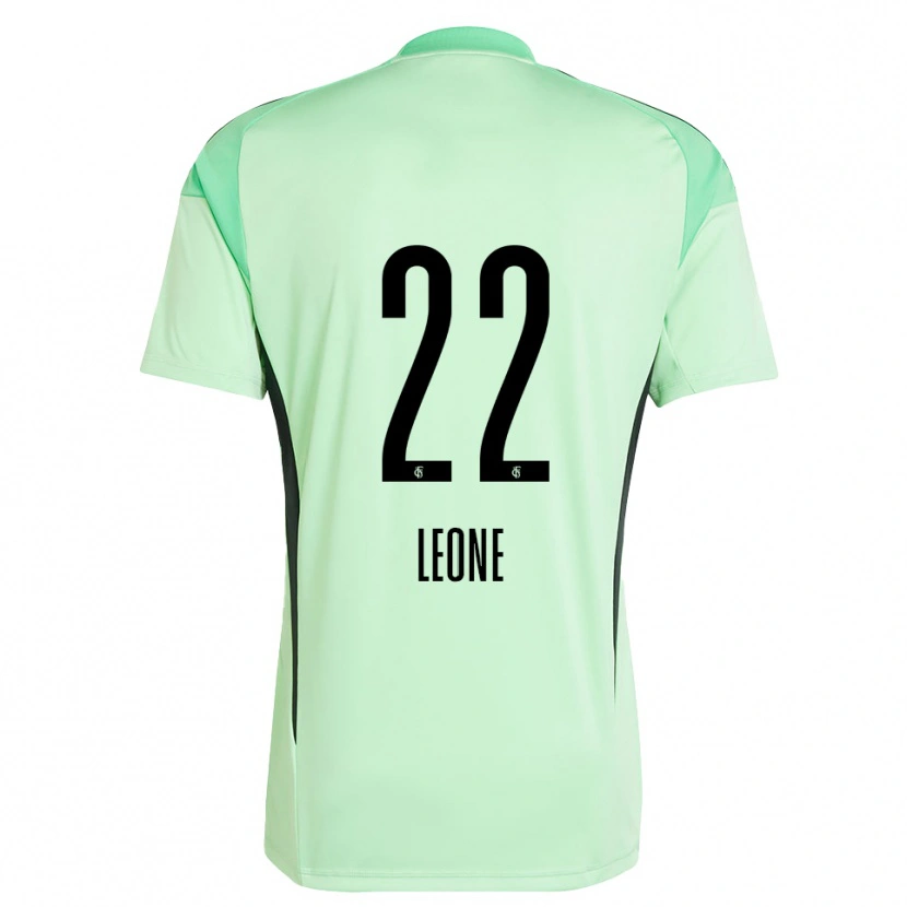 Danxen Mujer Camiseta Vincent Leone #22 Negro Verde Claro Portero Equipación 2025/26 La Camisa