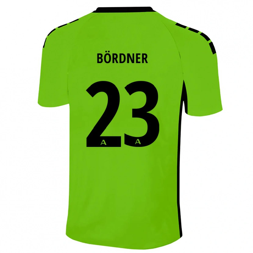 Danxen Mujer Camiseta Elias Bördner #23 Negro Verde Césped Portero Equipación 2025/26 La Camisa