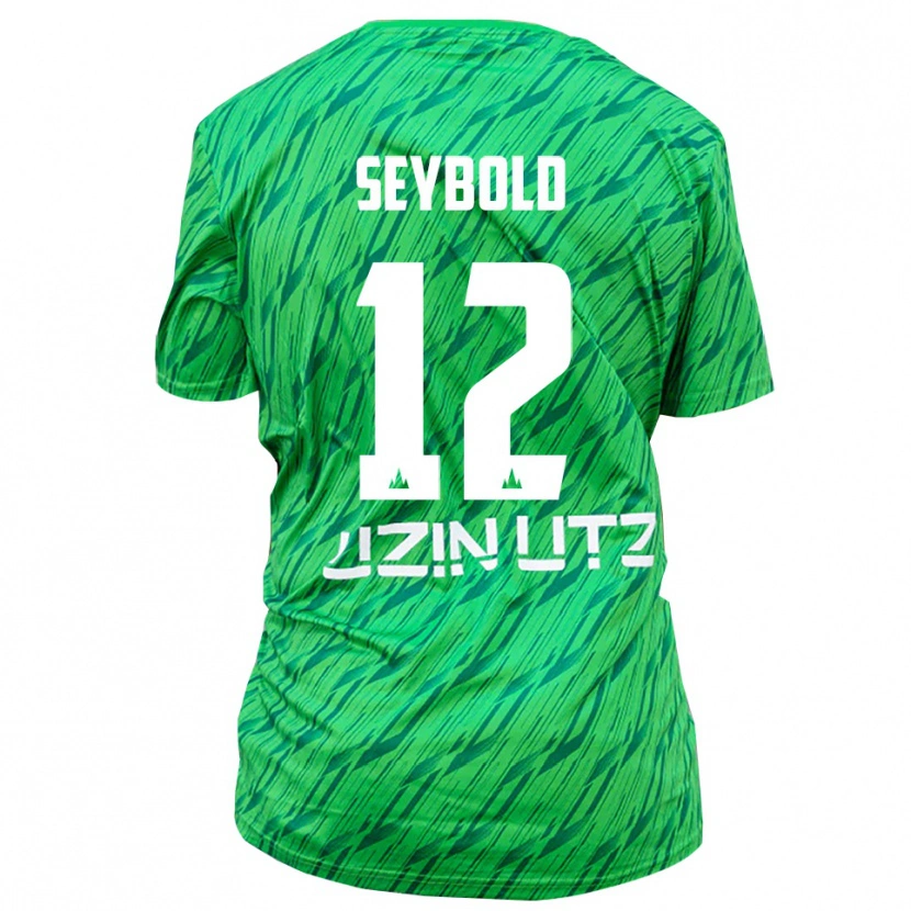 Danxen Mujer Camiseta Marvin Seybold #12 Verde Rojo Portero Equipación 2025/26 La Camisa