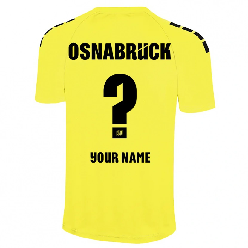 Danxen Mujer Camiseta VfL Osnabrück Negro Amarillo Portero Equipación 2025/26 La Camisa
