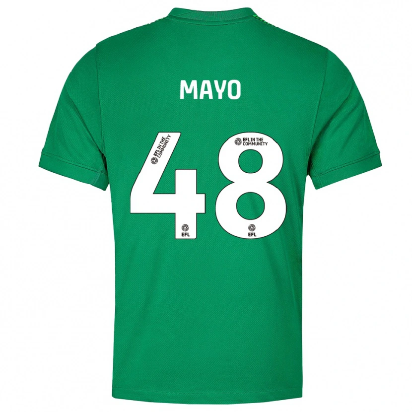 Danxen Mujer Camiseta Bradley Mayo #48 Verde Blanco Portero Equipación 2025/26 La Camisa