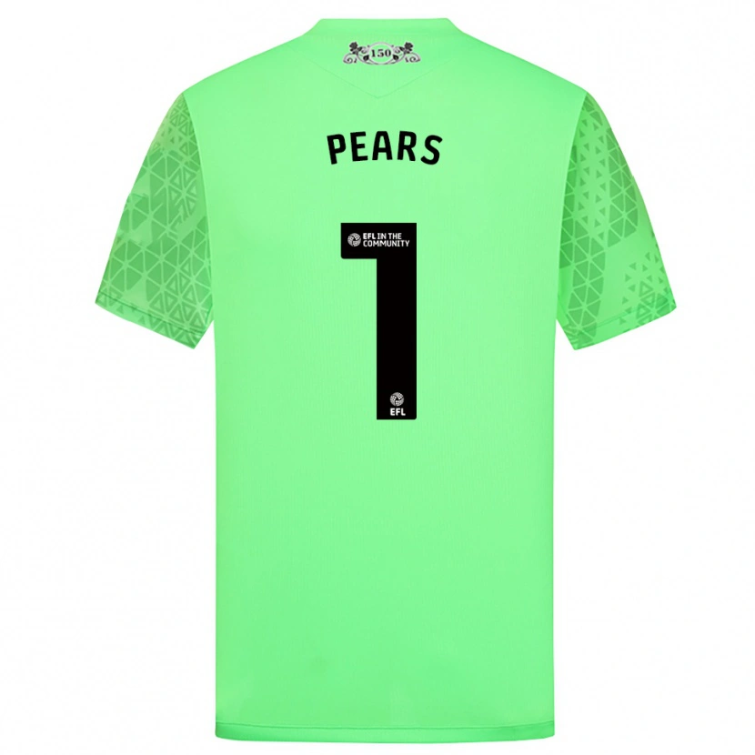 Danxen Mujer Camiseta Aynsley Pears #1 Verde Fluorescente Portero Equipación 2025/26 La Camisa