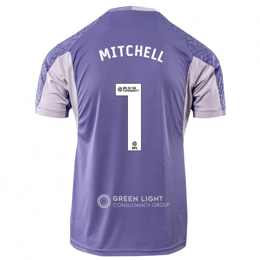 Danxen Mujer Camiseta Rylee Mitchell #1 Morado Claro Portero Equipación 2025/26 La Camisa