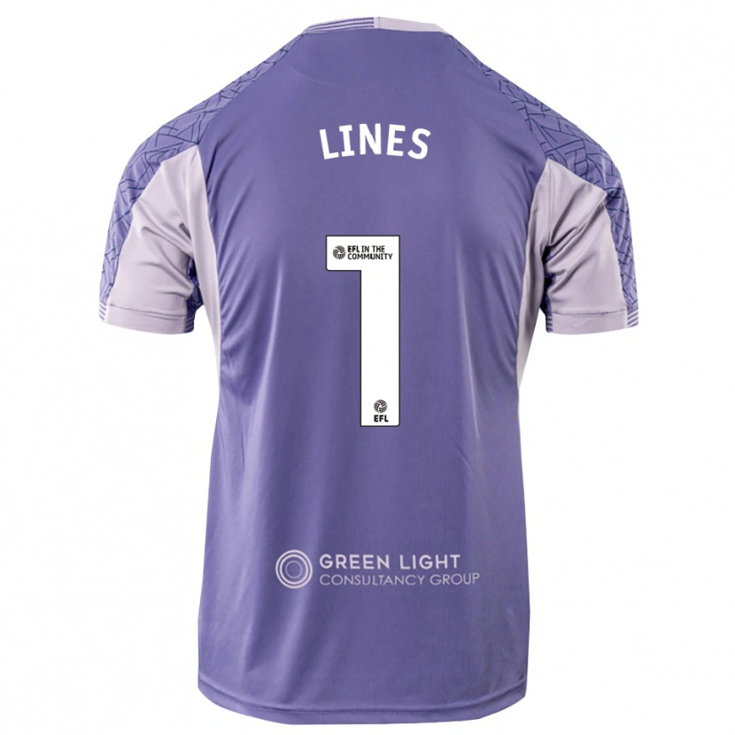 Danxen Mujer Camiseta Luis Lines #1 Morado Claro Portero Equipación 2025/26 La Camisa