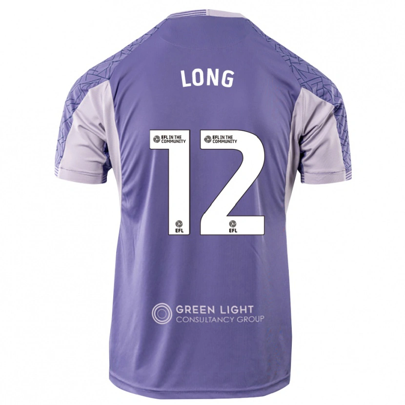 Danxen Mujer Camiseta George Long #12 Morado Claro Portero Equipación 2025/26 La Camisa