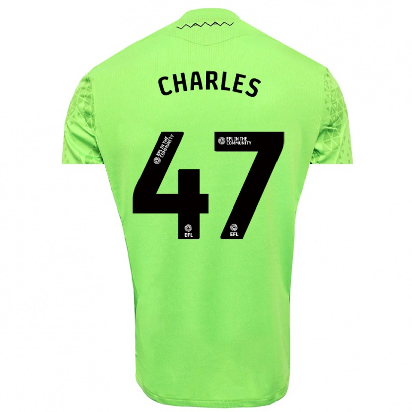 Danxen Mujer Camiseta Pierce Charles #47 Negro Lima Portero Equipación 2025/26 La Camisa
