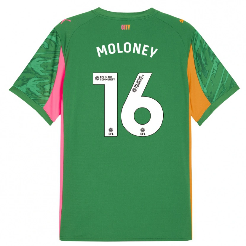 Danxen Mujer Camiseta George Moloney #16 Verde Naranja Portero Equipación 2025/26 La Camisa