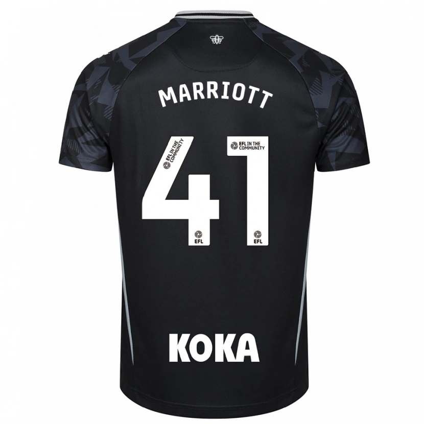 Danxen Mujer Camiseta Alfie Marriott #41 Negro Azul Portero Equipación 2025/26 La Camisa