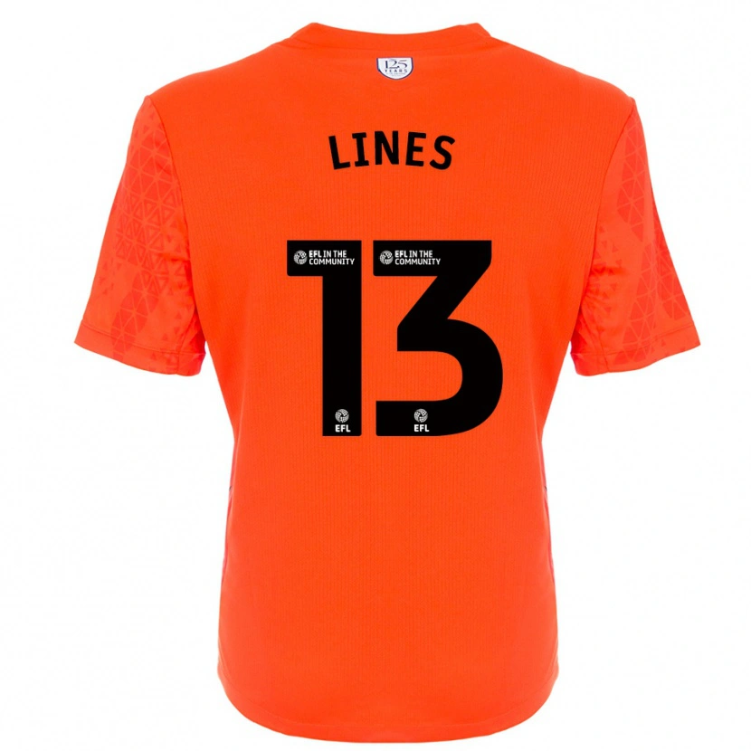 Danxen Mujer Camiseta Jack Lines #13 Negro Naranja Portero Equipación 2025/26 La Camisa