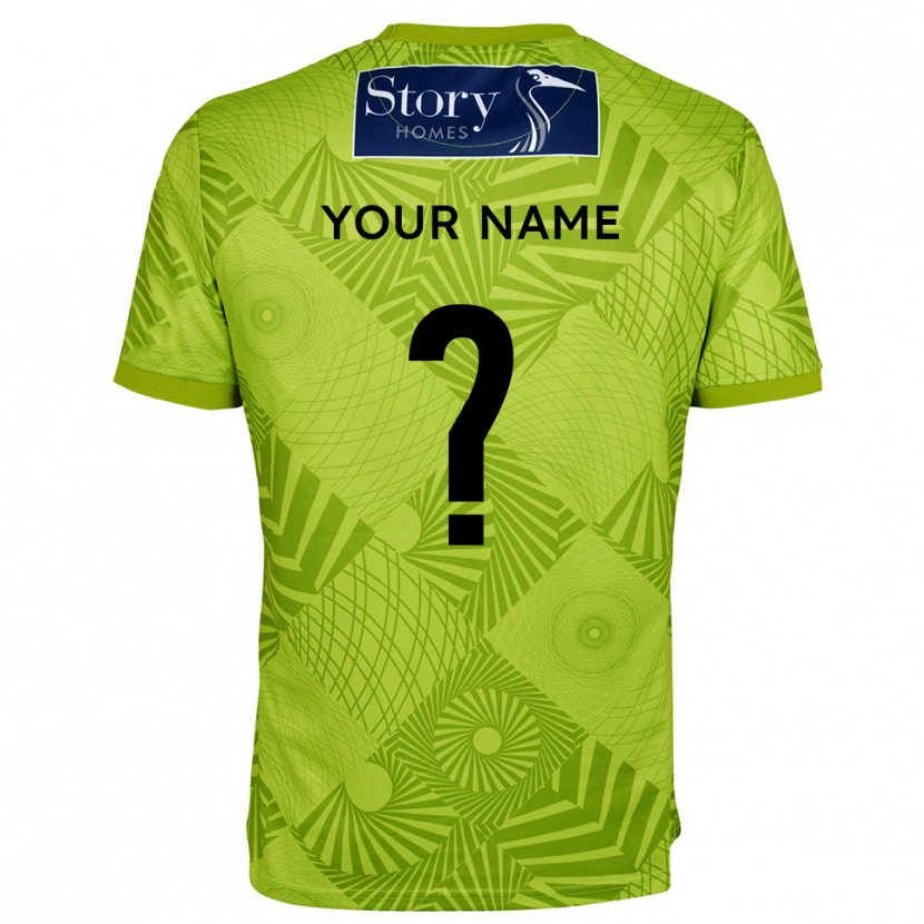 Danxen Mujer Camiseta Carlisle United Verde Amarillo Portero Equipación 2025/26 La Camisa