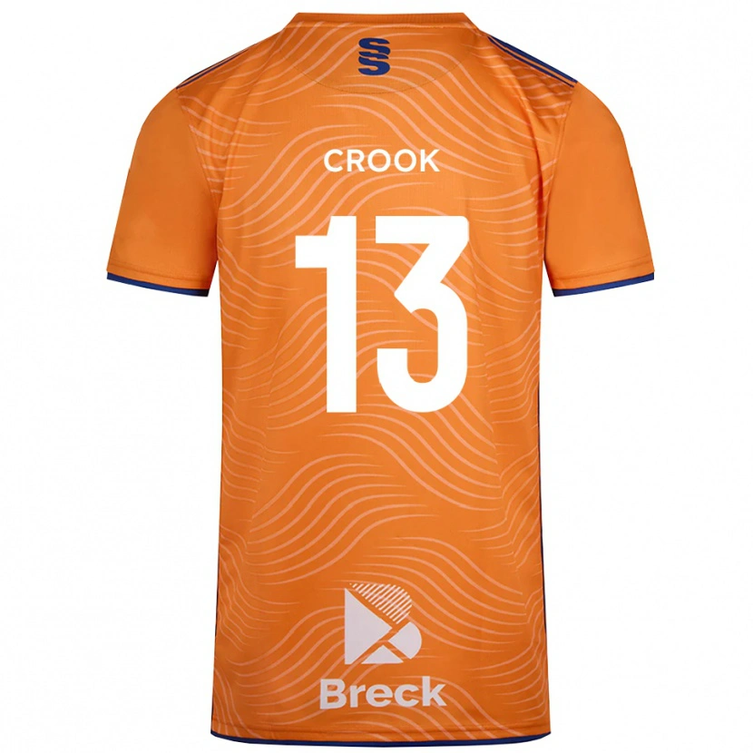Danxen Mujer Camiseta Millie Crook #13 Negro Naranja Portero Equipación 2025/26 La Camisa