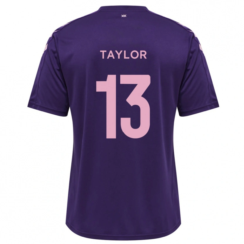 Danxen Mujer Camiseta Sam Taylor #13 Morado Rosa Portero Equipación 2025/26 La Camisa