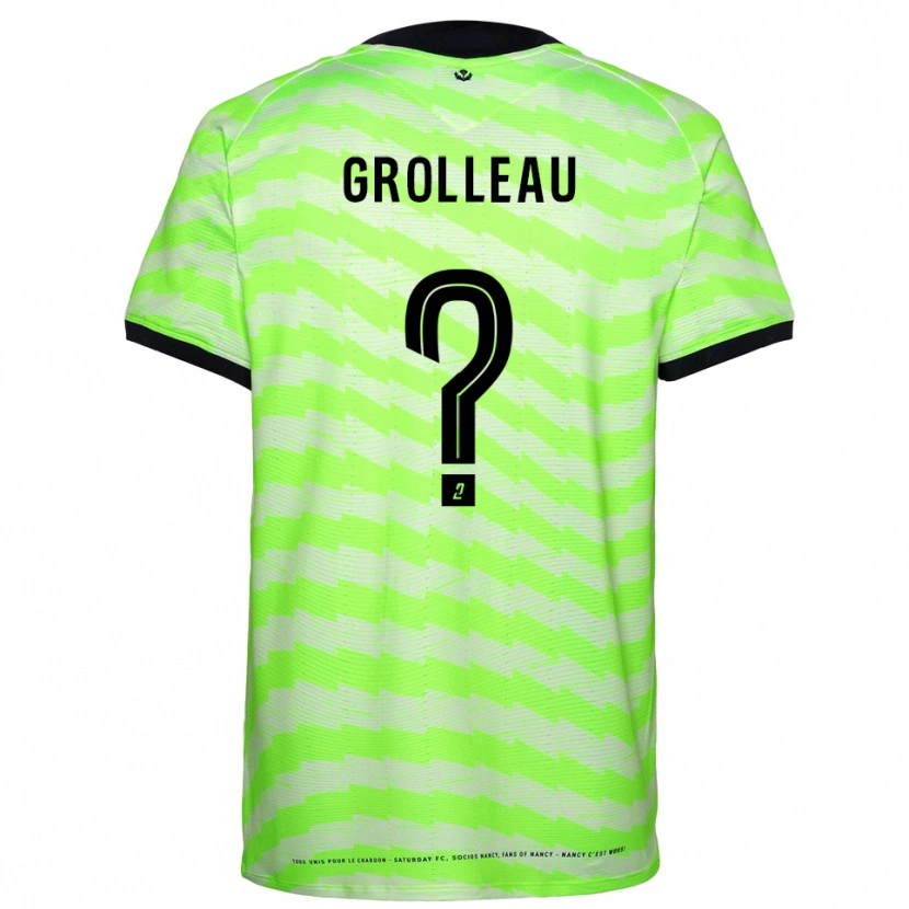 Danxen Mujer Camiseta Méline Grolleau #0 Verde Neón Portero Equipación 2025/26 La Camisa