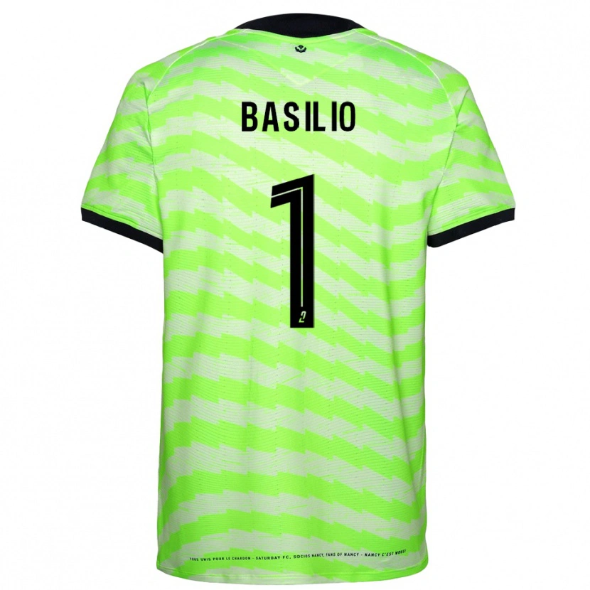Danxen Mujer Camiseta Enzo Basilio #1 Verde Neón Portero Equipación 2025/26 La Camisa