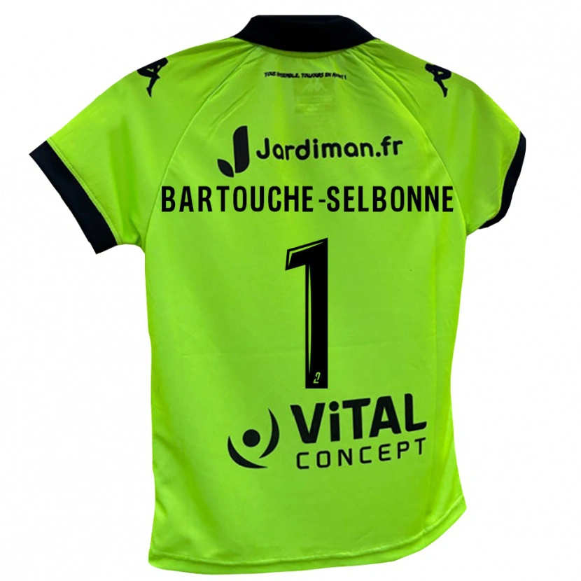 Danxen Mujer Camiseta Teddy Bartouche-Selbonne #1 Verde Neón Portero Equipación 2025/26 La Camisa