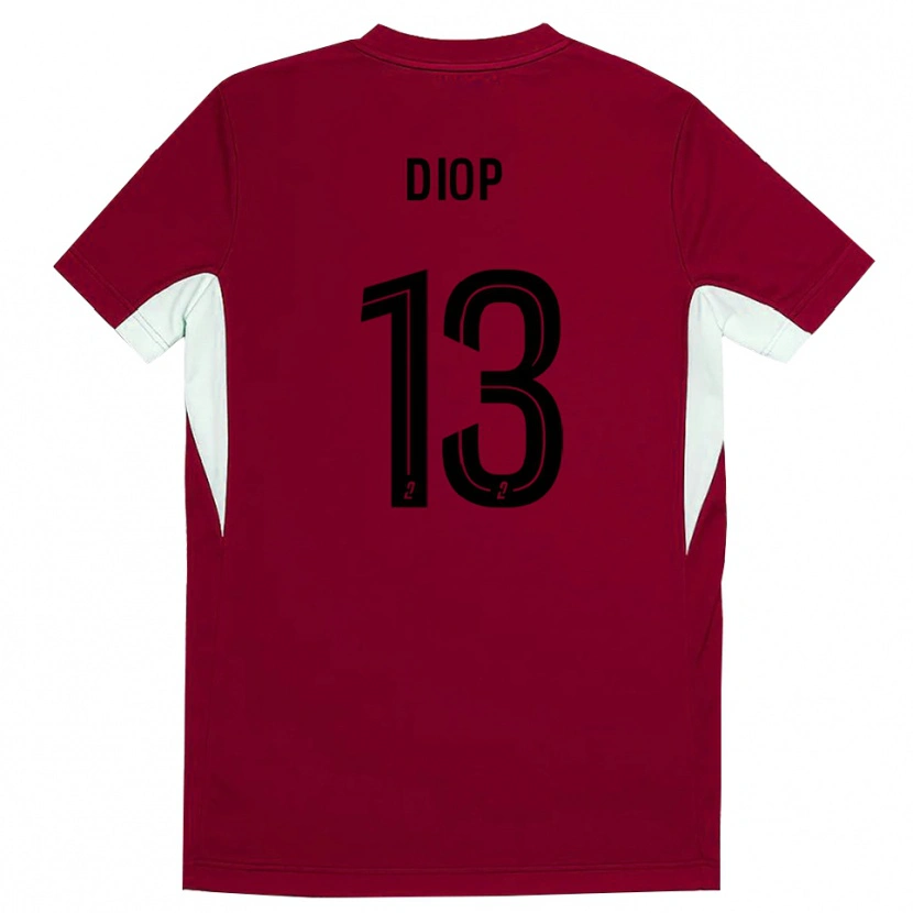 Danxen Mujer Camiseta Mamadou Diop #13 Negro Rojo Portero Equipación 2025/26 La Camisa