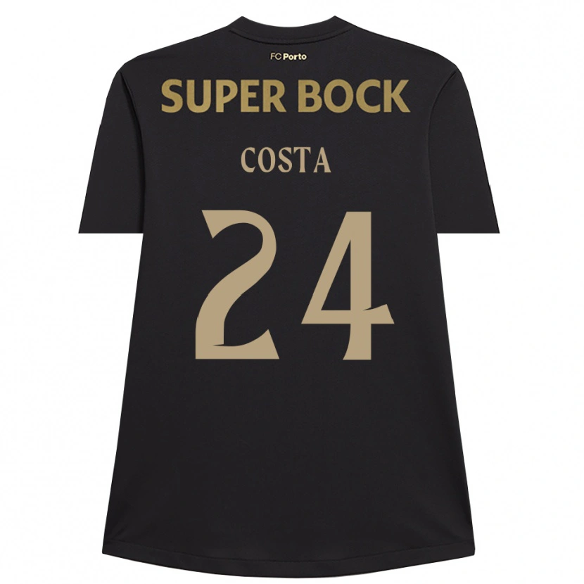 Danxen Mujer Camiseta João Costa #24 Negro Marrón Portero Equipación 2025/26 La Camisa