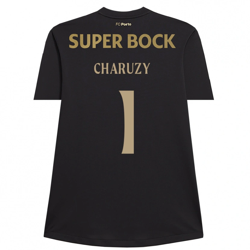 Danxen Mujer Camiseta Hubert Charuzy #1 Negro Marrón Portero Equipación 2025/26 La Camisa
