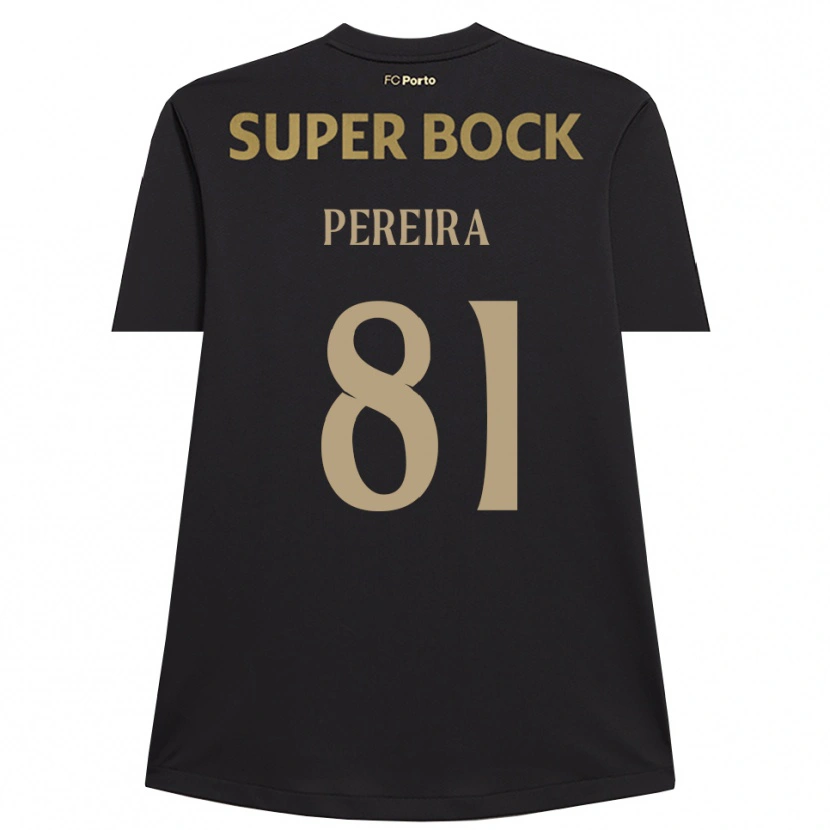 Danxen Mujer Camiseta Martim Pereira #81 Negro Marrón Portero Equipación 2025/26 La Camisa