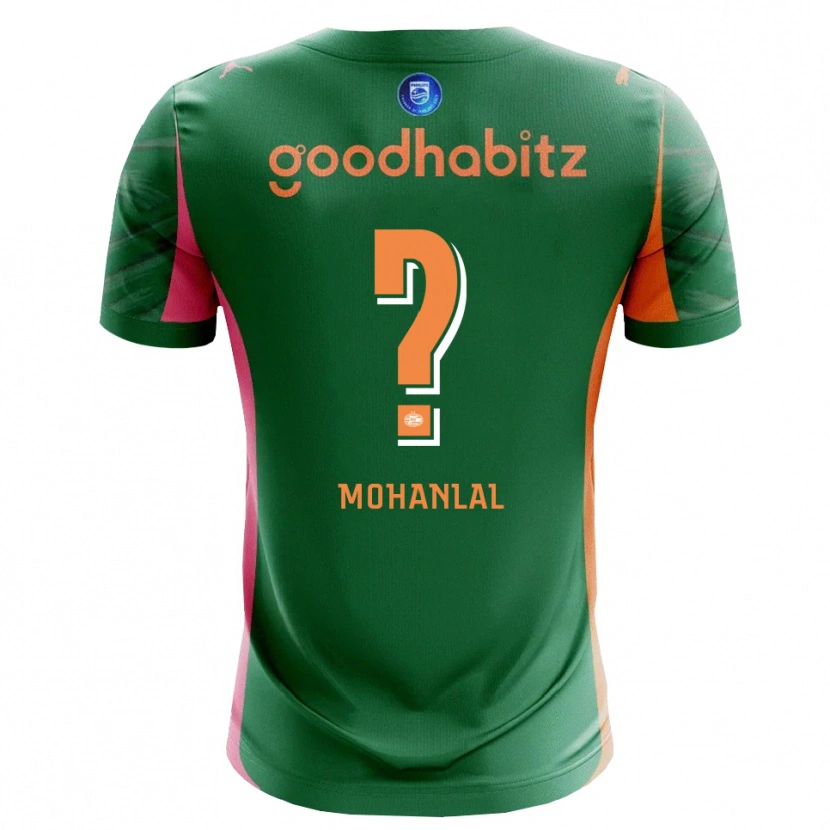 Danxen Mujer Camiseta Pawan Mohanlal #0 Verde Naranja Portero Equipación 2025/26 La Camisa