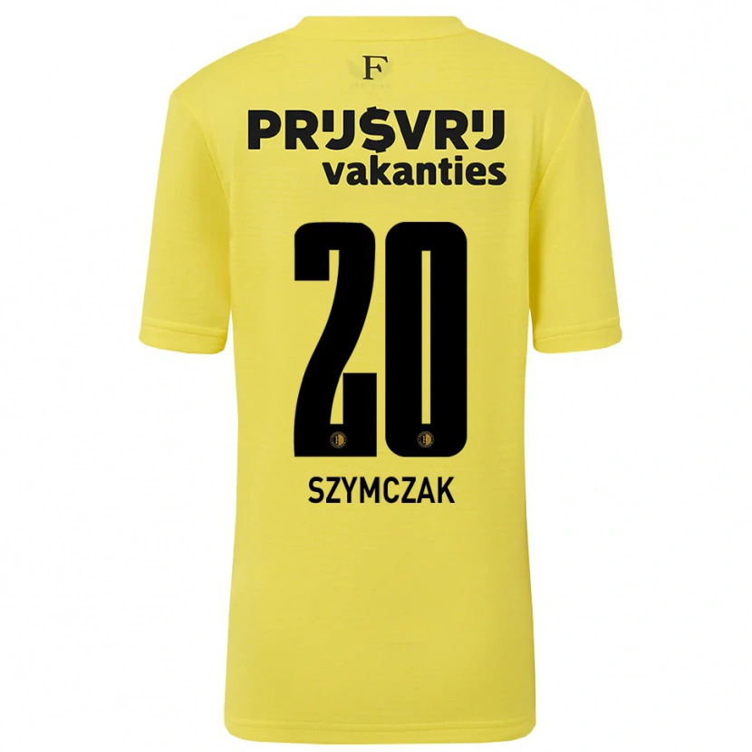 Danxen Mujer Camiseta Oliwia Szymczak #20 Amarillo Negro Portero Equipación 2025/26 La Camisa