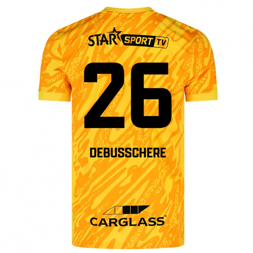 Danxen Mujer Camiseta Vic Debusschere #26 Naranja Amarillo Negro Portero Equipación 2025/26 La Camisa