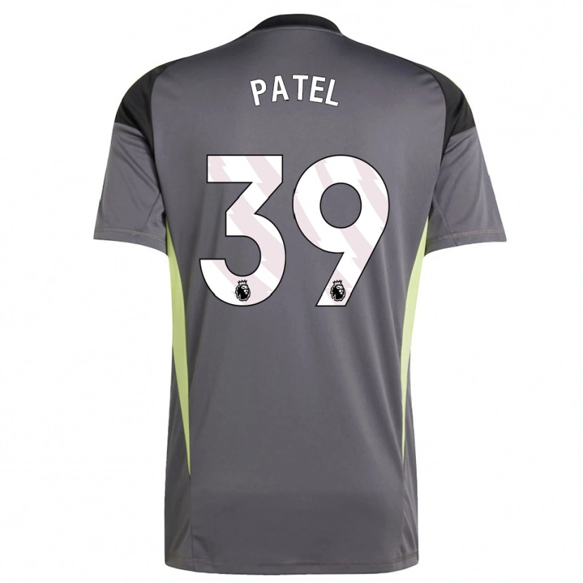 Danxen Mujer Camiseta Safia Middleton-Patel #39 Gris Oscuro Blanco Portero Equipación 2025/26 La Camisa