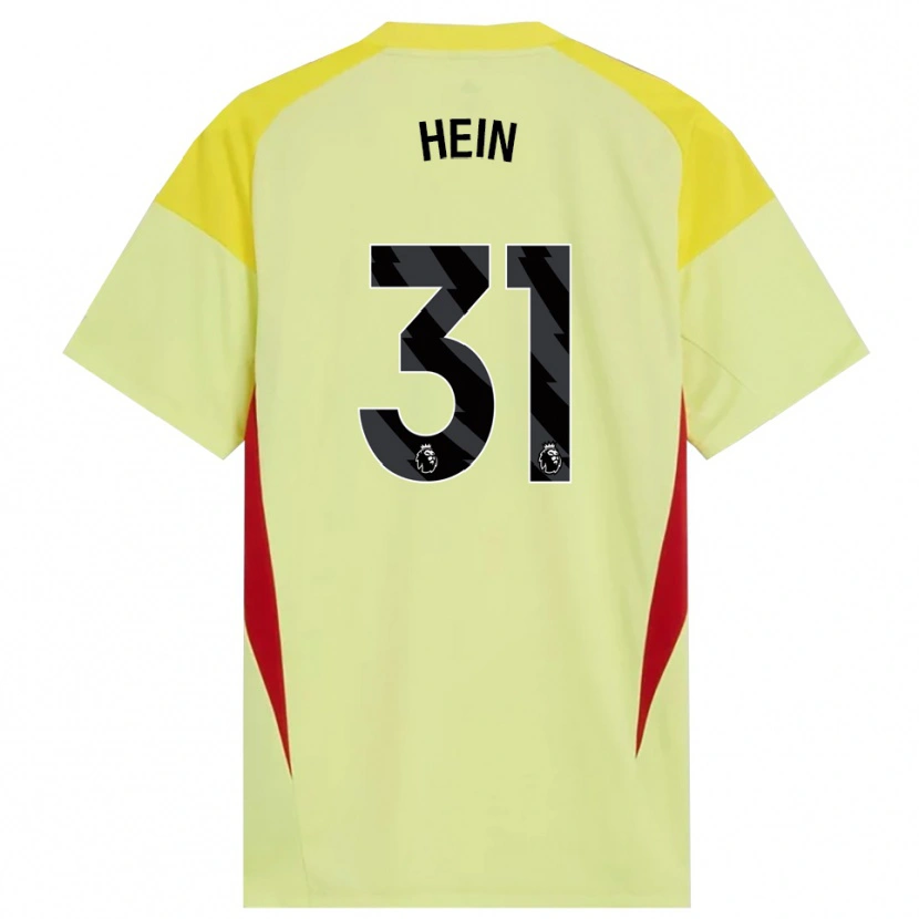 Danxen Mujer Camiseta Karl Hein #31 Amarillo Rojo Negro Portero Equipación 2025/26 La Camisa