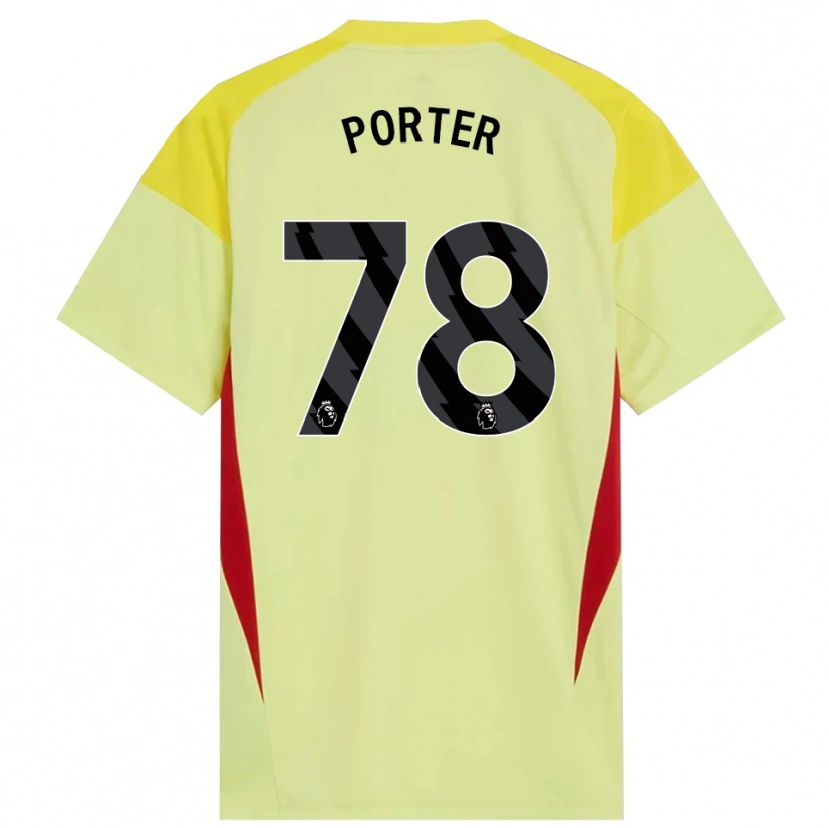 Danxen Mujer Camiseta Jack Porter #78 Amarillo Rojo Negro Portero Equipación 2025/26 La Camisa