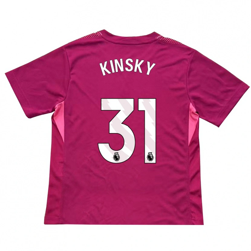 Danxen Mujer Camiseta Antonín Kinský #31 Rosa Blanco Portero Equipación 2025/26 La Camisa