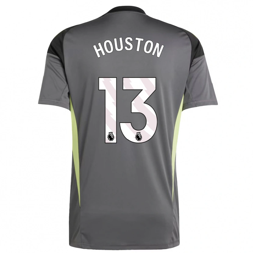 Danxen Mujer Camiseta Theo Houston #13 Gris Oscuro Negro Portero Equipación 2025/26 La Camisa
