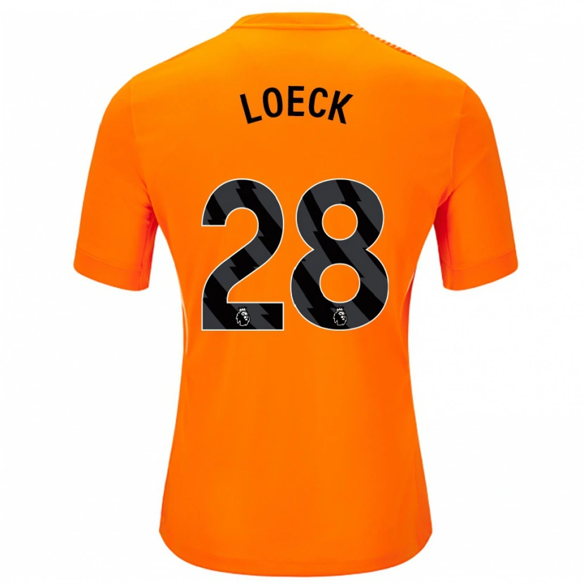 Danxen Mujer Camiseta Melina Loeck #28 Naranja Negro Portero Equipación 2025/26 La Camisa