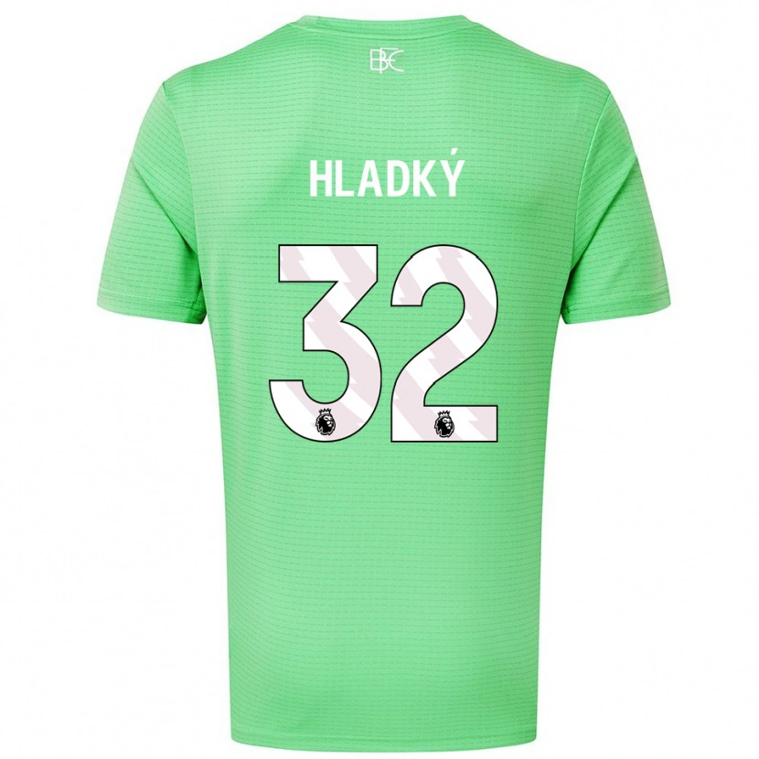 Danxen Mujer Camiseta Vaclav Hladky #32 Verde Medio Portero Equipación 2025/26 La Camisa