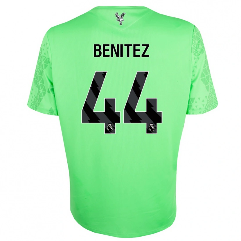 Danxen Mujer Camiseta Walter Benítez #44 Verde Negro Portero Equipación 2025/26 La Camisa
