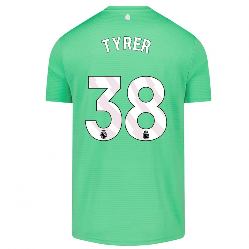 Danxen Mujer Camiseta Harry Tyrer #38 Verde Medio Portero Equipación 2025/26 La Camisa