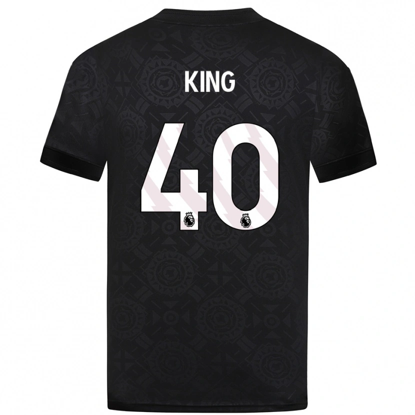 Danxen Mujer Camiseta Tom King #40 Blanco Negro Portero Equipación 2025/26 La Camisa