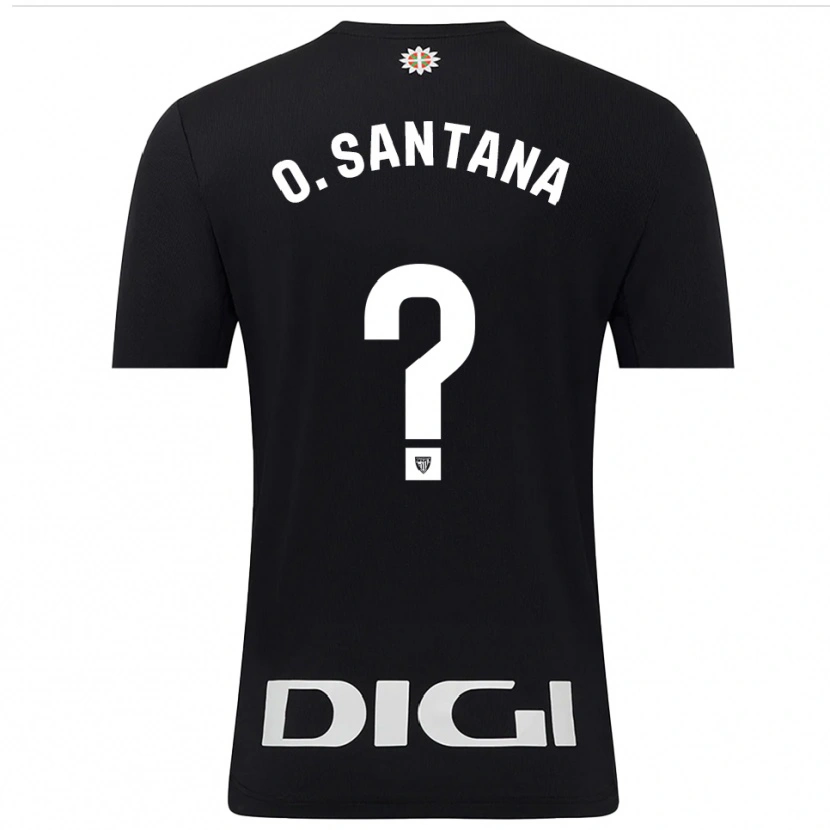 Danxen Mujer Camiseta Olatz Santana Amado #0 Negro Blanco Portero Equipación 2025/26 La Camisa
