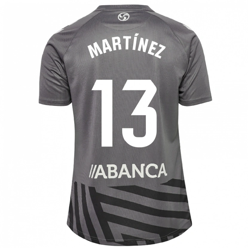 Danxen Mujer Camiseta Naiara Martínez #13 Gris Oscuro Negro Portero Equipación 2025/26 La Camisa