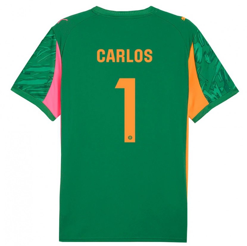 Danxen Mujer Camiseta Juan Carlos #1 Verde Naranja Portero Equipación 2025/26 La Camisa