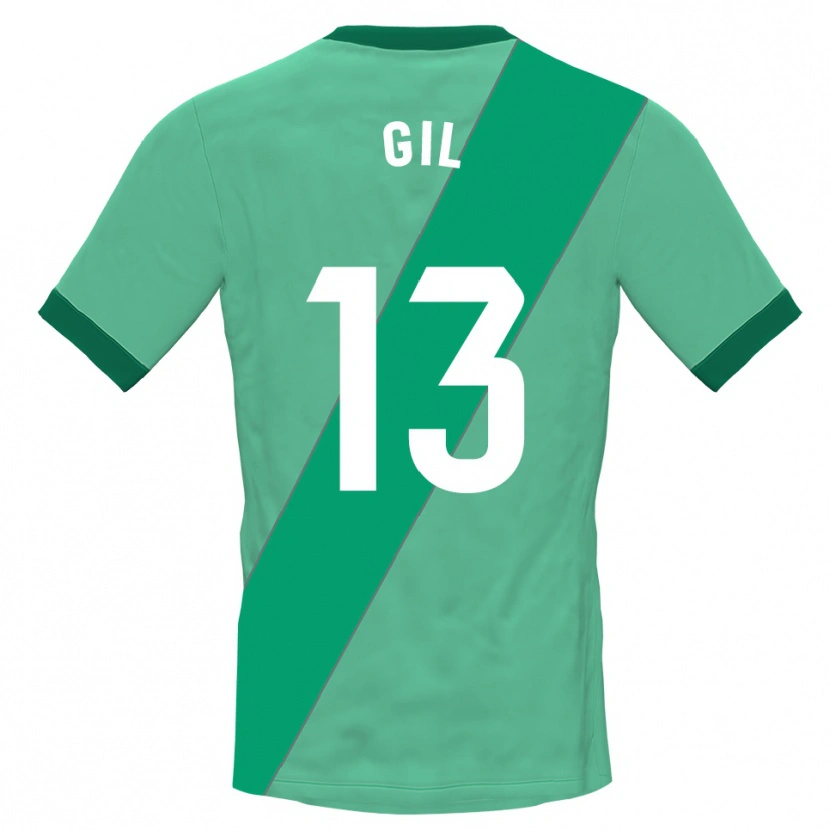 Danxen Mujer Camiseta Juanpe Gil #13 Verde Negro Portero Equipación 2025/26 La Camisa