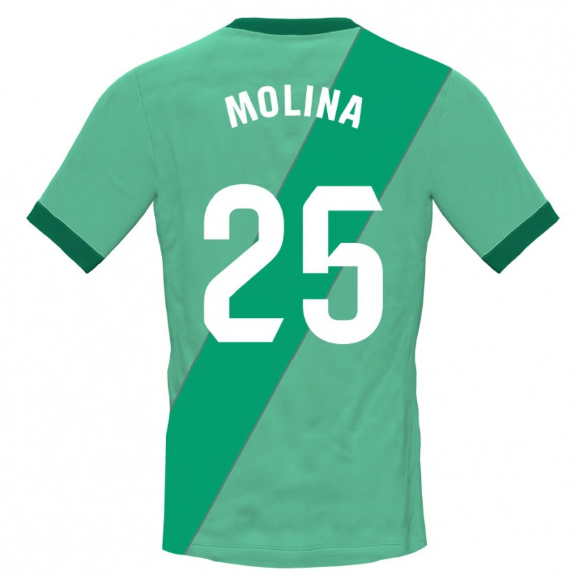 Danxen Mujer Camiseta Adrián Molina #25 Verde Negro Portero Equipación 2025/26 La Camisa