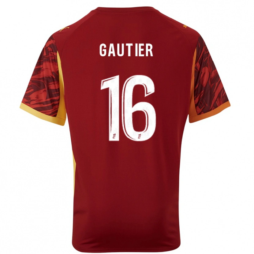 Danxen Mujer Camiseta Elisa Gautier #16 Marrón Borgoña Portero Equipación 2025/26 La Camisa