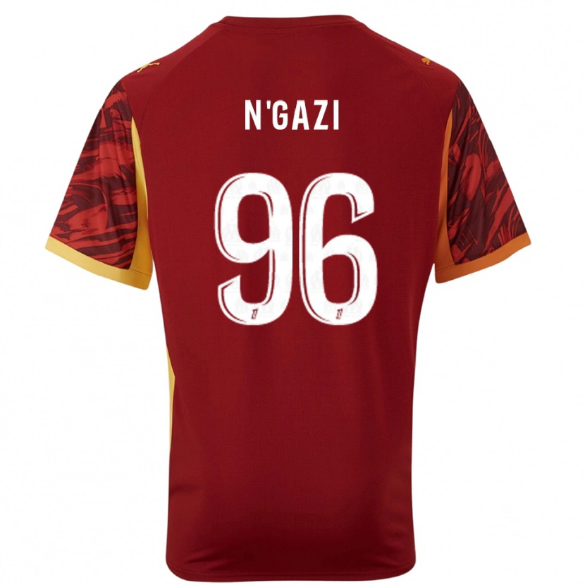 Danxen Mujer Camiseta Chloé N'gazi #96 Marrón Borgoña Portero Equipación 2025/26 La Camisa