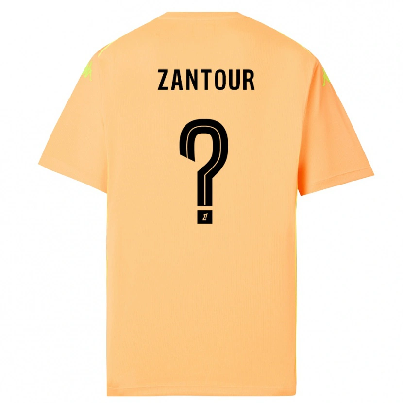 Danxen Mujer Camiseta Ishaq Zantour #0 Naranja Oscuro Negro Portero Equipación 2025/26 La Camisa