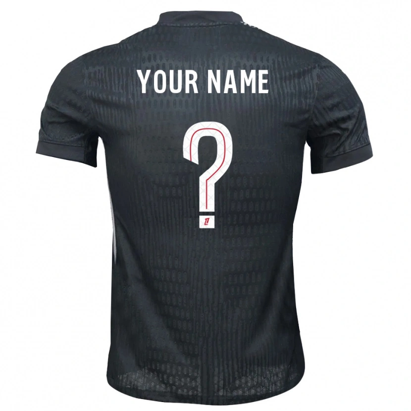 Danxen Mujer Camiseta Paris Saint-Germain Gris Oscuro Negro Portero Equipación 2025/26 La Camisa