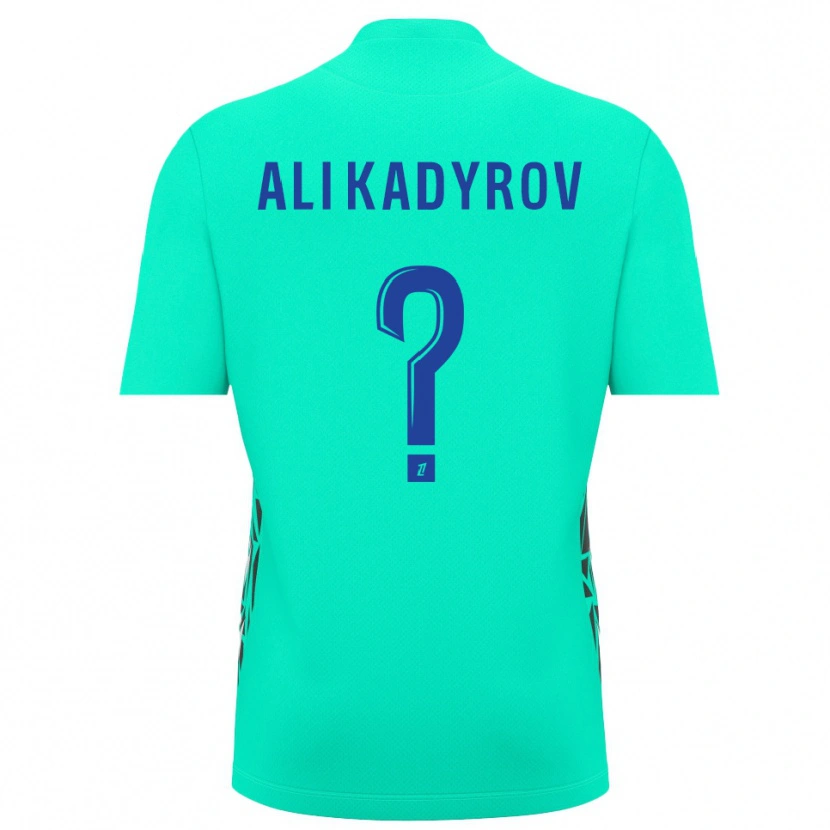 Danxen Mujer Camiseta Tourpal Ali Kadyrov #0 Azul Aguamarina Portero Equipación 2025/26 La Camisa