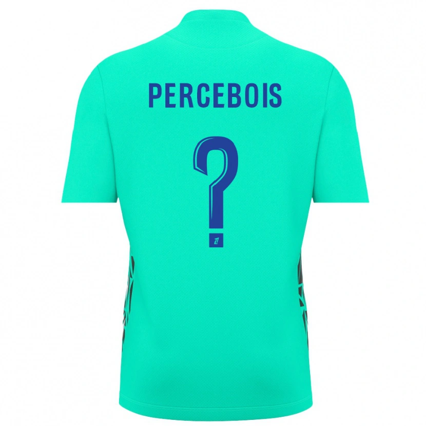 Danxen Mujer Camiseta Marie Percebois #0 Azul Aguamarina Portero Equipación 2025/26 La Camisa
