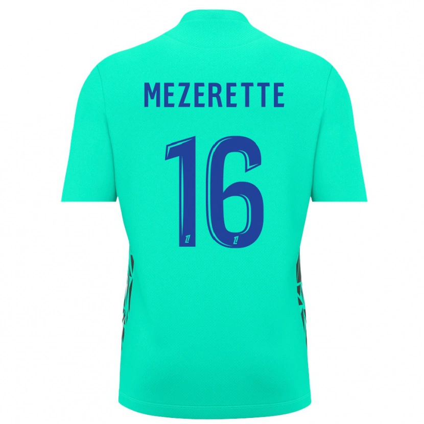 Danxen Mujer Camiseta Louis Mezerette #16 Azul Aguamarina Portero Equipación 2025/26 La Camisa