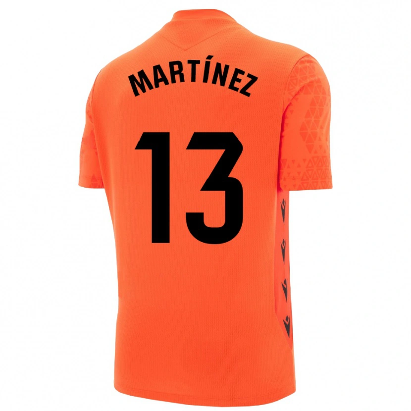 Danxen Mujer Camiseta Fernando Martínez #13 Naranja Negro Portero Equipación 2025/26 La Camisa