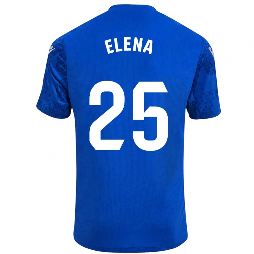 Danxen Mujer Camiseta Elena Gómez Labrador #25 Azul Blanco Portero Equipación 2025/26 La Camisa